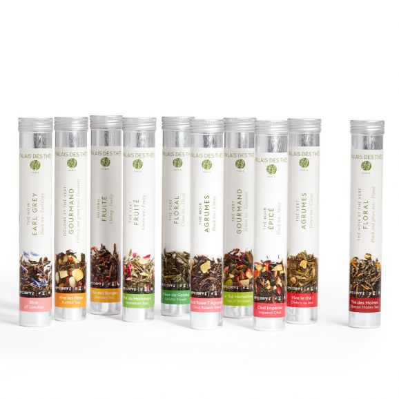 Palais des Thés THE TEA LIBRARY: FLAVORED TEAS (10 ASSORTED LOOSE LEAF TEAS)