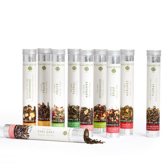 Palais des Thés THE TEA LIBRARY: FLAVORED TEAS (10 ASSORTED LOOSE LEAF TEAS)