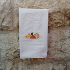 Darzah Orange Tatreez Tea Towel