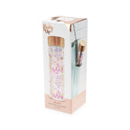 Pinky Up Blair: Botanical Bliss Glass Travel Infuser Mug featuring a clear glass design for brewing tea on the go.