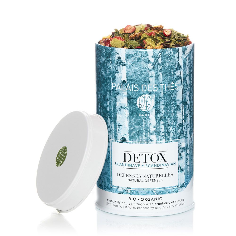 Palais des Thés ORGANIC SCANDINAVIAN NATURAL DEFENSES DETOX TEA (3.5 OZ TIN) Herbal Tea