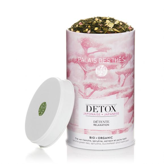 Palais des Thés ORGANIC JAPANESE RELAXATION DETOX GREEN TEA (4.2 OZ TIN)