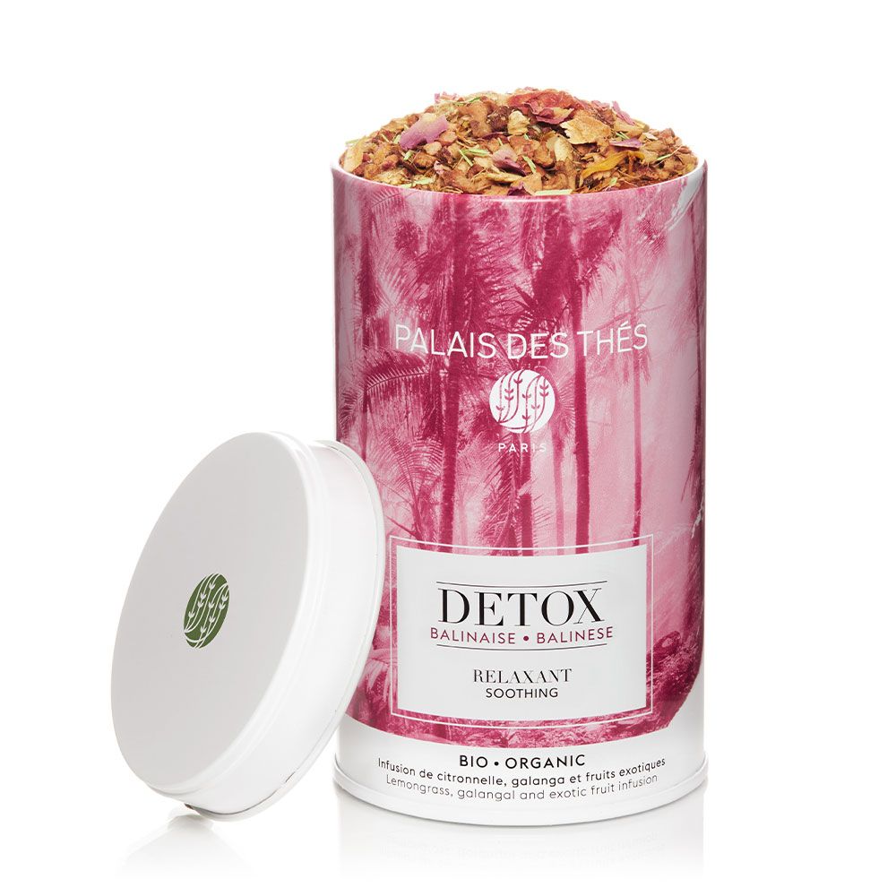 Palais des Thés ORGANIC BALINESE SOOTHING DETOX TEA (3.9 OZ TIN) Herbal Tea