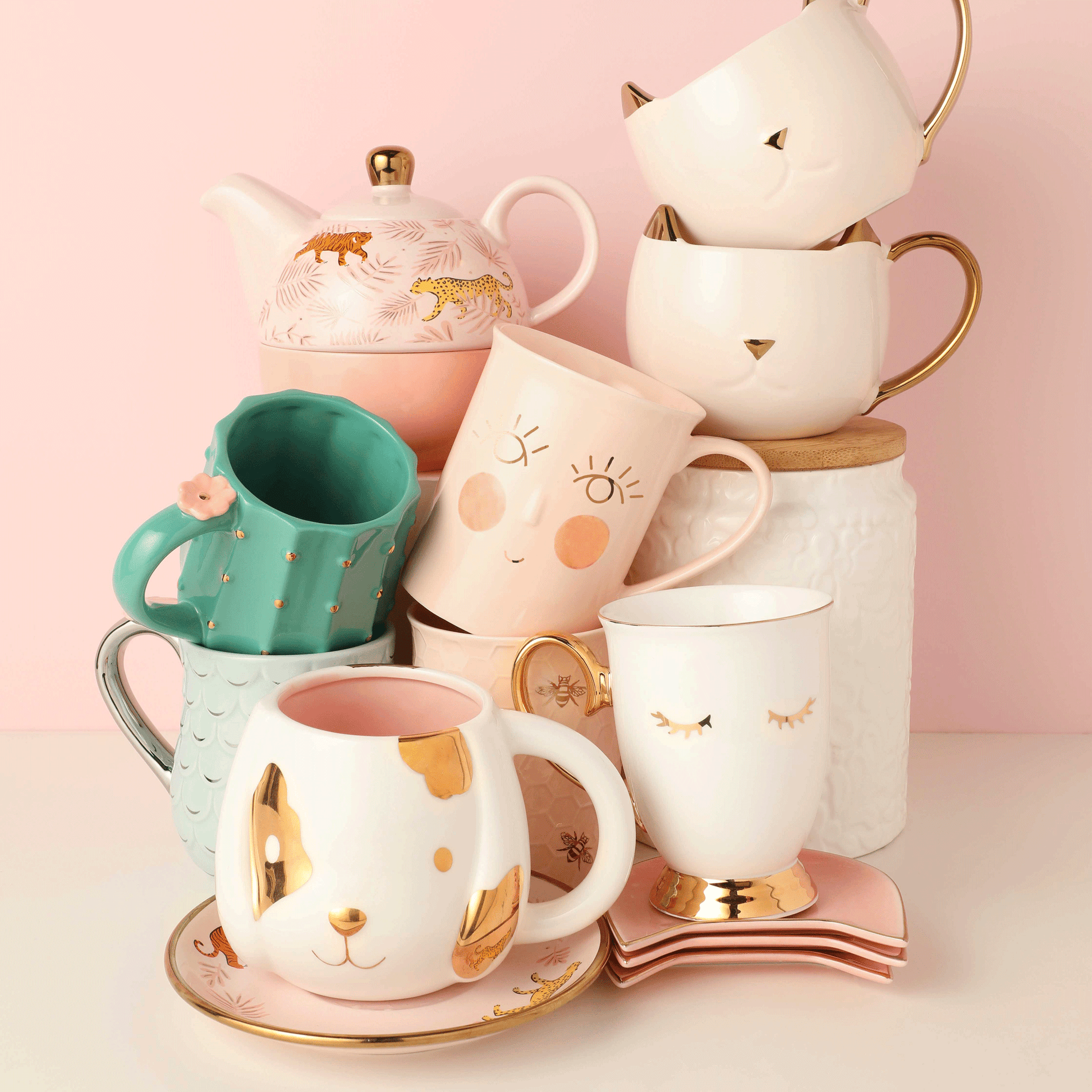 Pinky Up Annette: Hello Beautiful Ceramic Tea Mug & Infuser