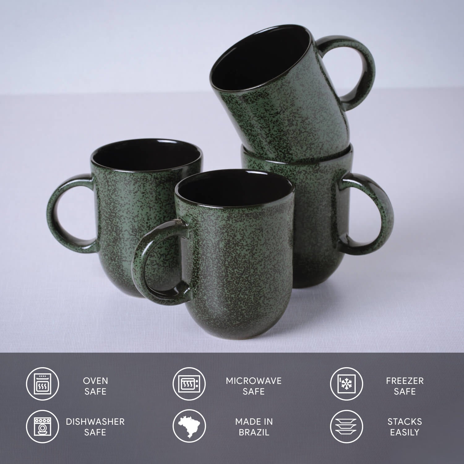 Porto Brasil Coup Mug Set of 4
