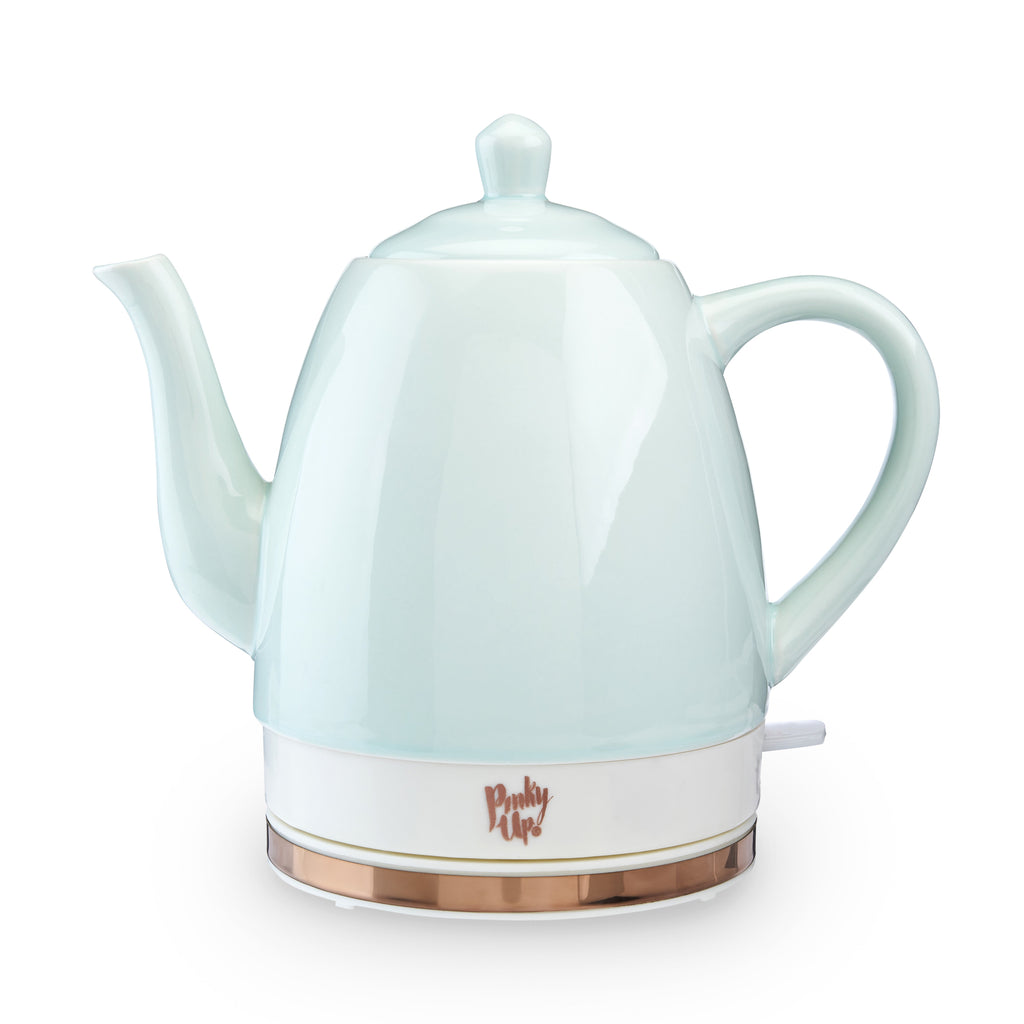 Pinky Up Noelle Ceramic Electric Tea Kettle in Mint