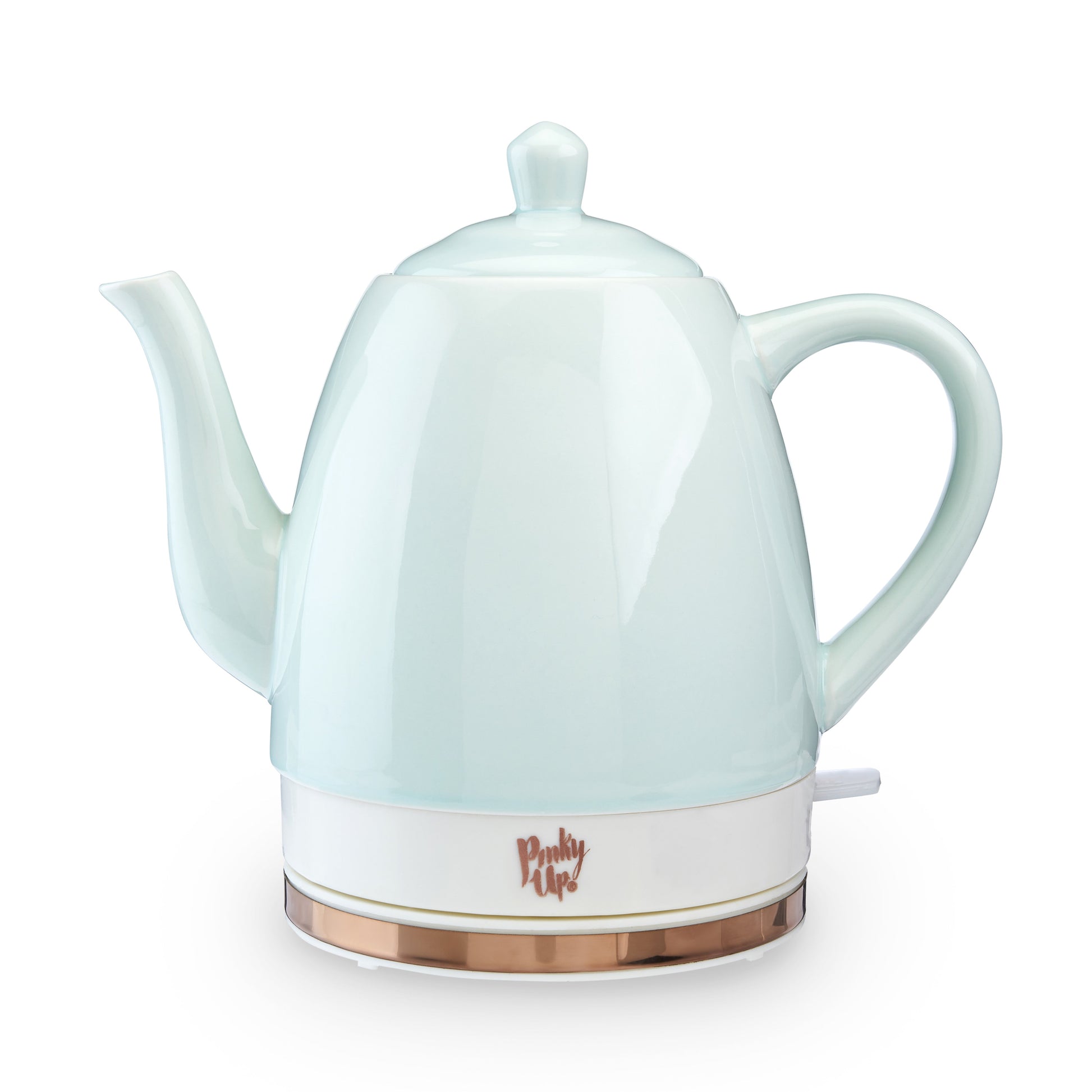 Pinky Up Noelle Ceramic Electric Tea Kettle in Mint
