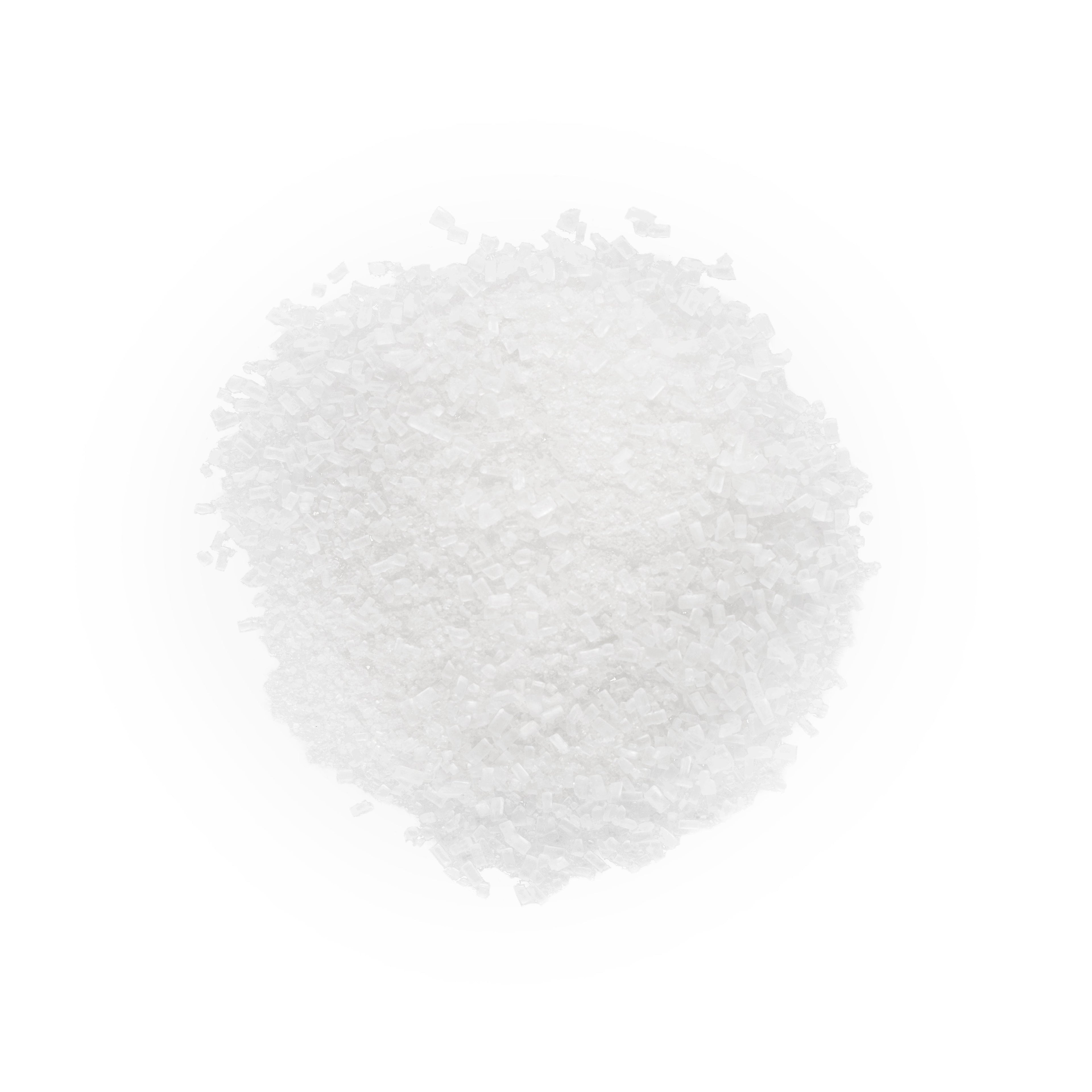 Pinky Up Coconut Sugar in a clear bag, showcasing the brown, granulated sugar product on a neutral background.