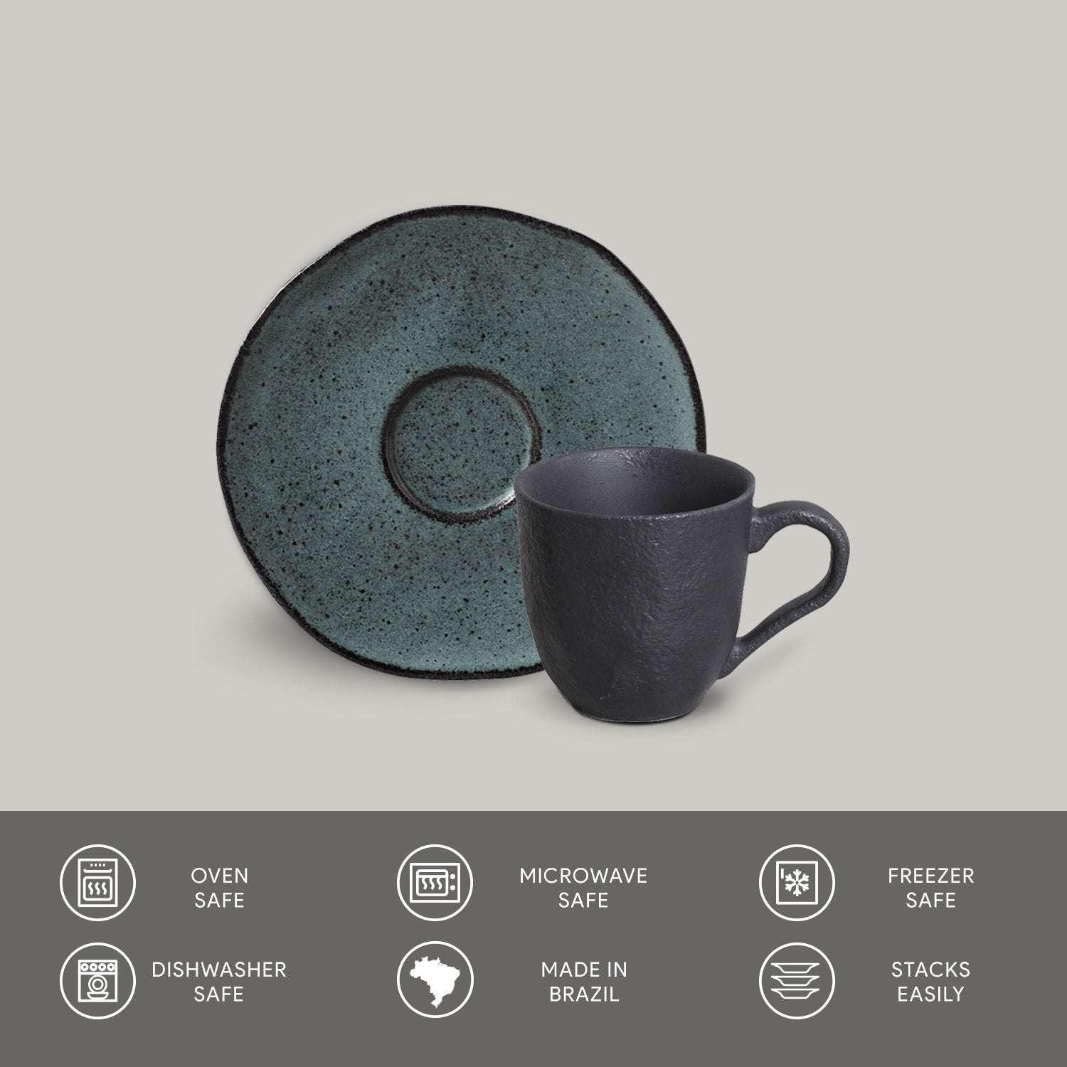 Porto Brasil Cup & Saucer Set of 6