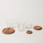 Fleck Fluted Glass Storage Jars - set of 3