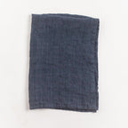 Creative Women Stone Washed Linen Tea Towel - Navy