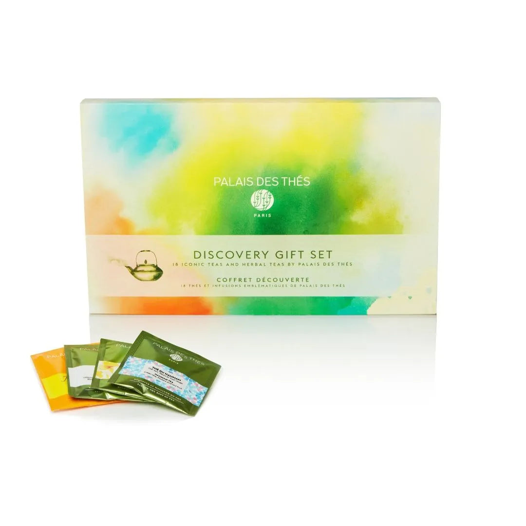 Palais des Thés Discovery Gift Set of Assorted Teas (18 Tea Bag Gift Box) White Tea