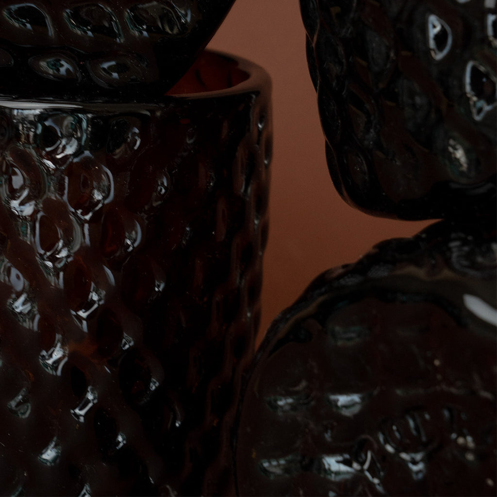 Zorro y Jaguar Bruma Amber Glass - set of 2