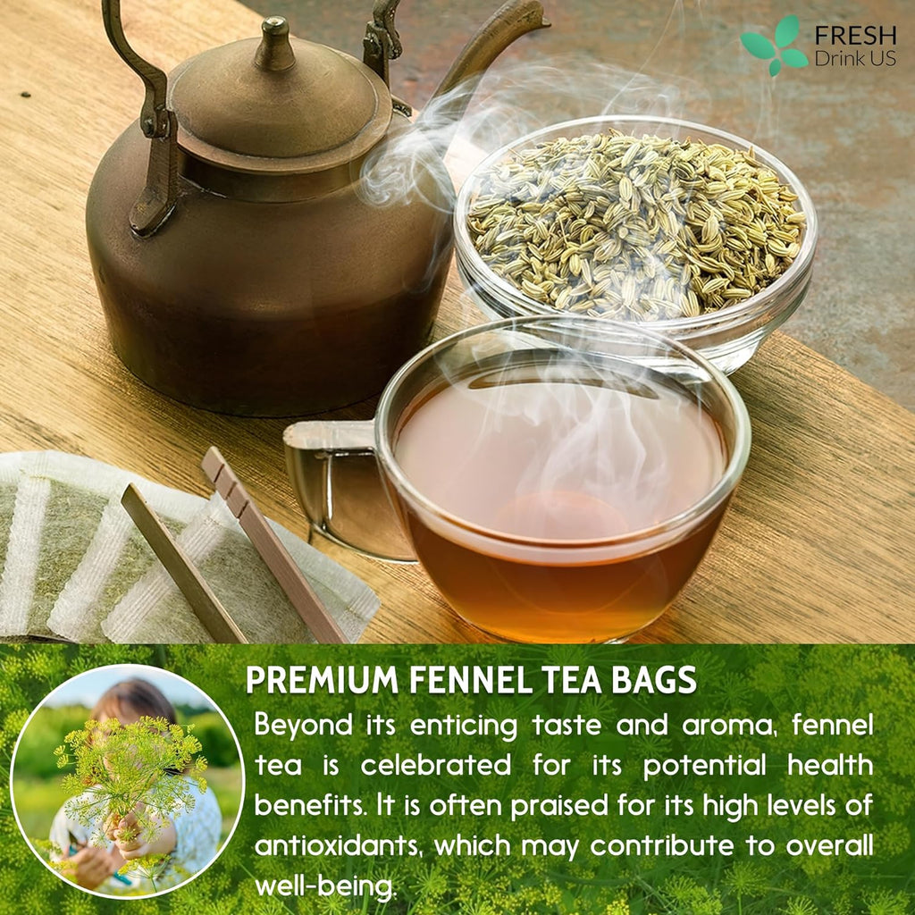 FreshDrinkUS Morning Vitality Tea Bundle — Fennel, Ginger & Lemongrass