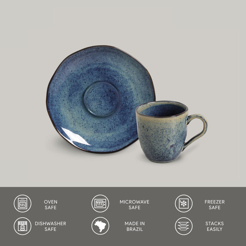 Porto Brasil Cup & Saucer Set of 6