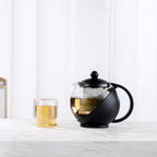 Danfe 25 oz Glass Teapot with Stainless Steel Infuser – Elegant, Durable, and Perfect for Loose Leaf Tea