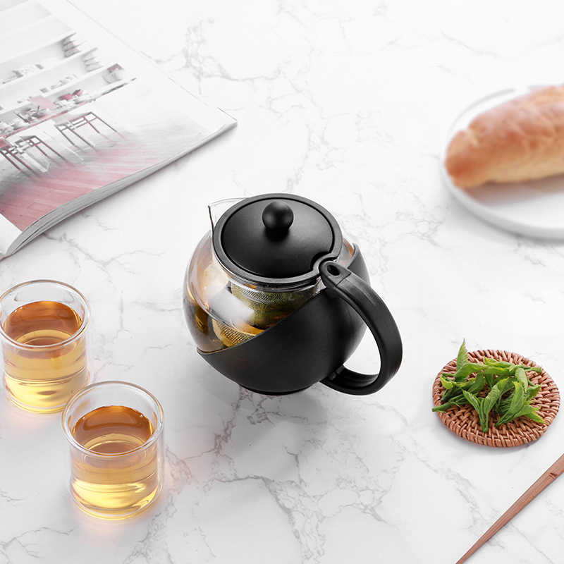 Danfe 25 oz Glass Teapot with Stainless Steel Infuser – Elegant, Durable, and Perfect for Loose Leaf Tea