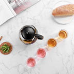 Danfe 25 oz Glass Teapot with Stainless Steel Infuser – Elegant, Durable, and Perfect for Loose Leaf Tea