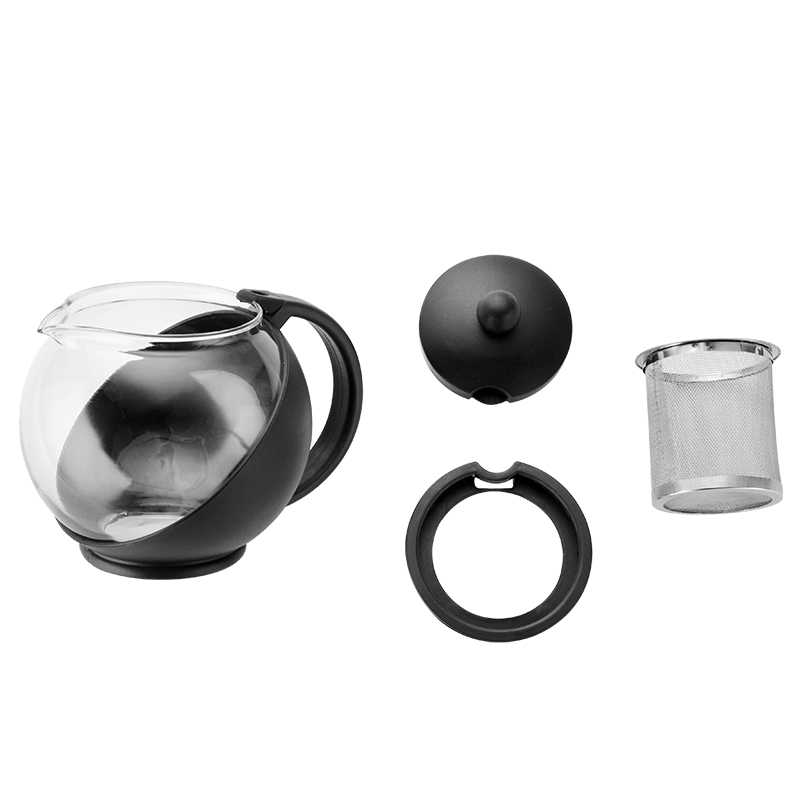 Danfe 25 oz Glass Teapot with Stainless Steel Infuser – Elegant, Durable, and Perfect for Loose Leaf Tea