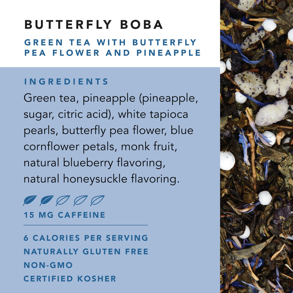 Pinky Up Butterfly Boba Tea Sachets