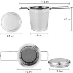 Foldable strainer by Nepal Tea, featuring a collapsible design for easy storage and use in kitchen tasks.