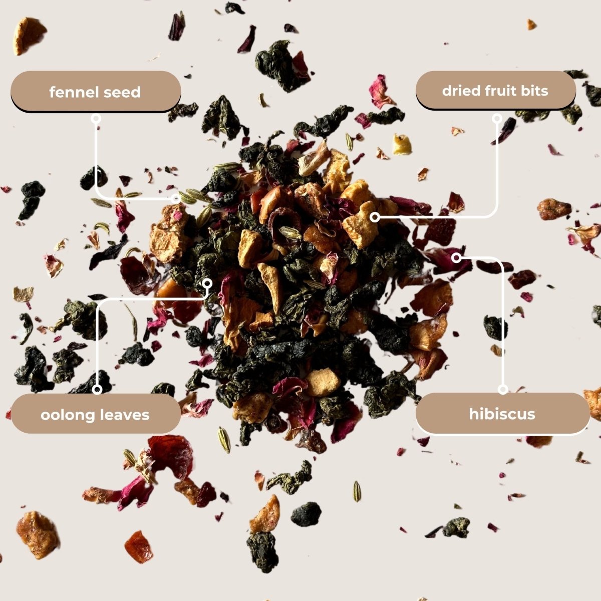 Tea with Tae Fruit & Berry Oolong Mini Tea Tube (5 tea bags)