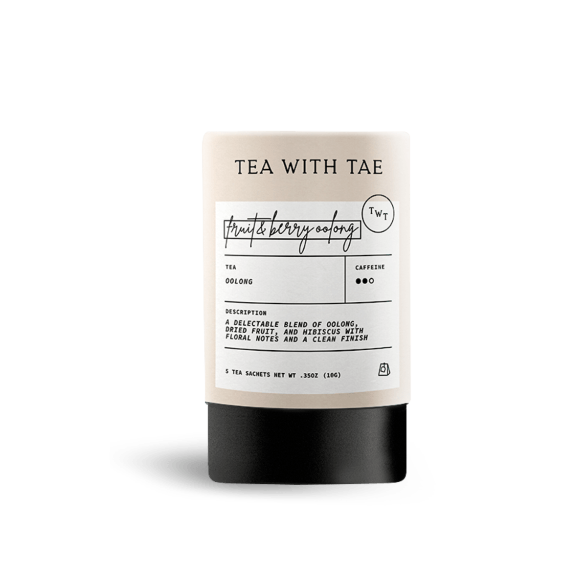 Tea with Tae Fruit & Berry Oolong Mini Tea Tube (5 tea bags)