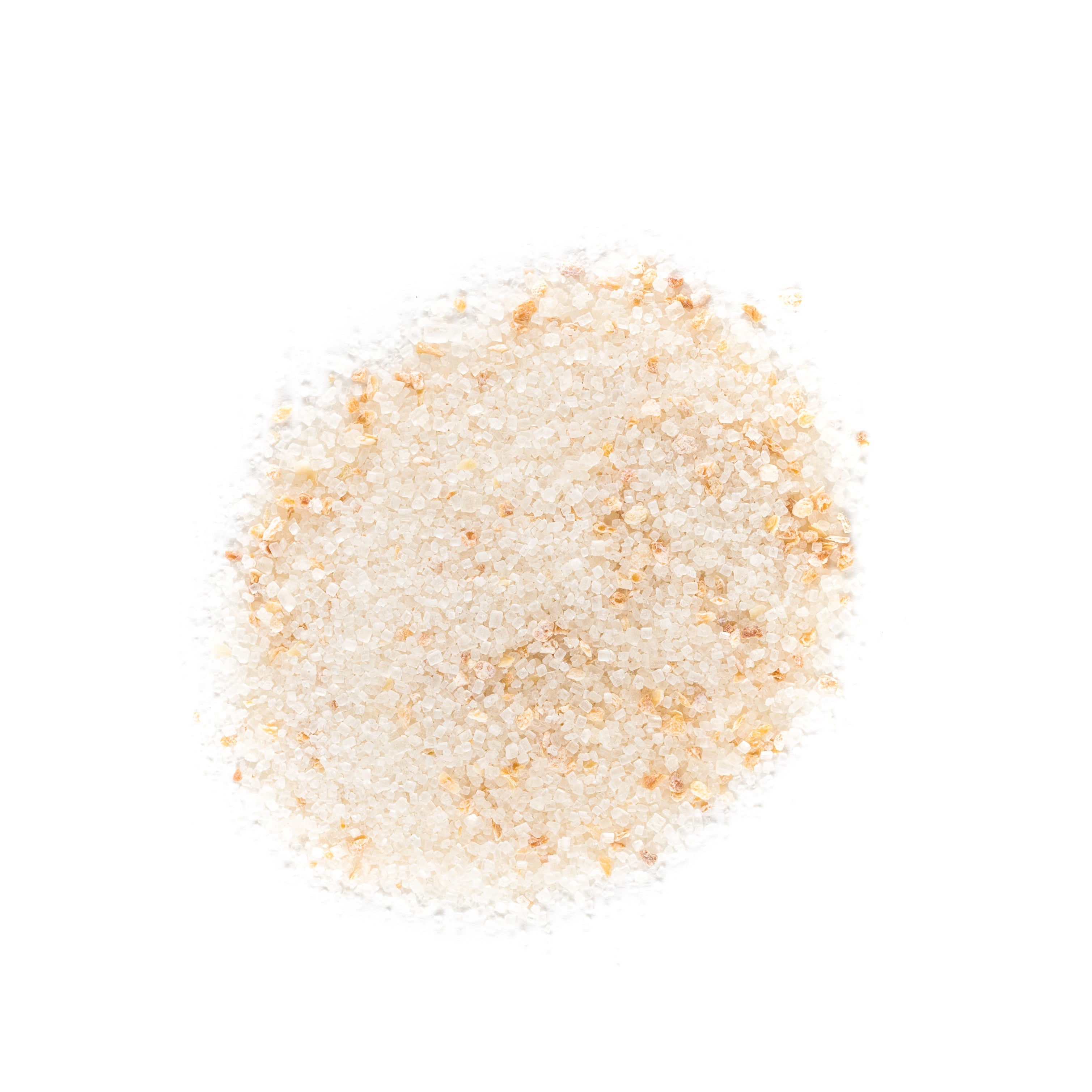 Pinky Up Lemon Sugar, a jar of lemon-flavored sugar, displayed against a neutral background