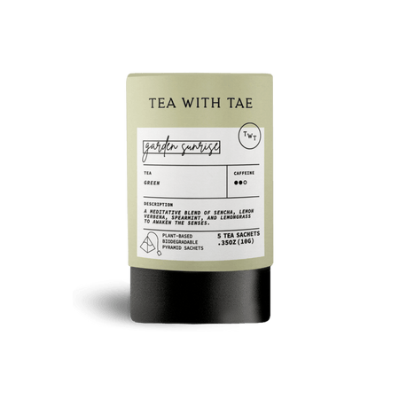 Tea with Tae Garden Sunrise Mini Tea Tube (5 tea bags) Green Tea