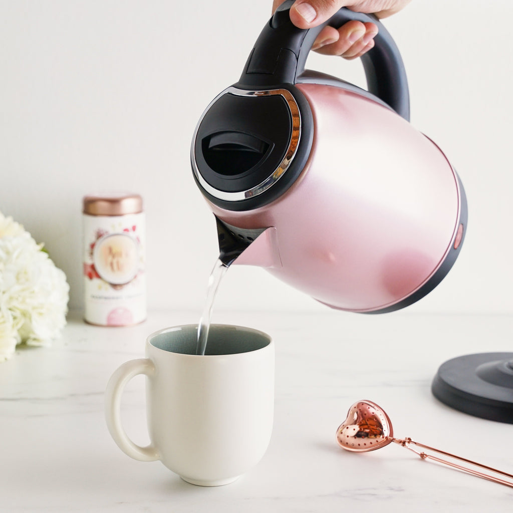 Pinky Up Parker Rose Gold Electric Tea Kettle