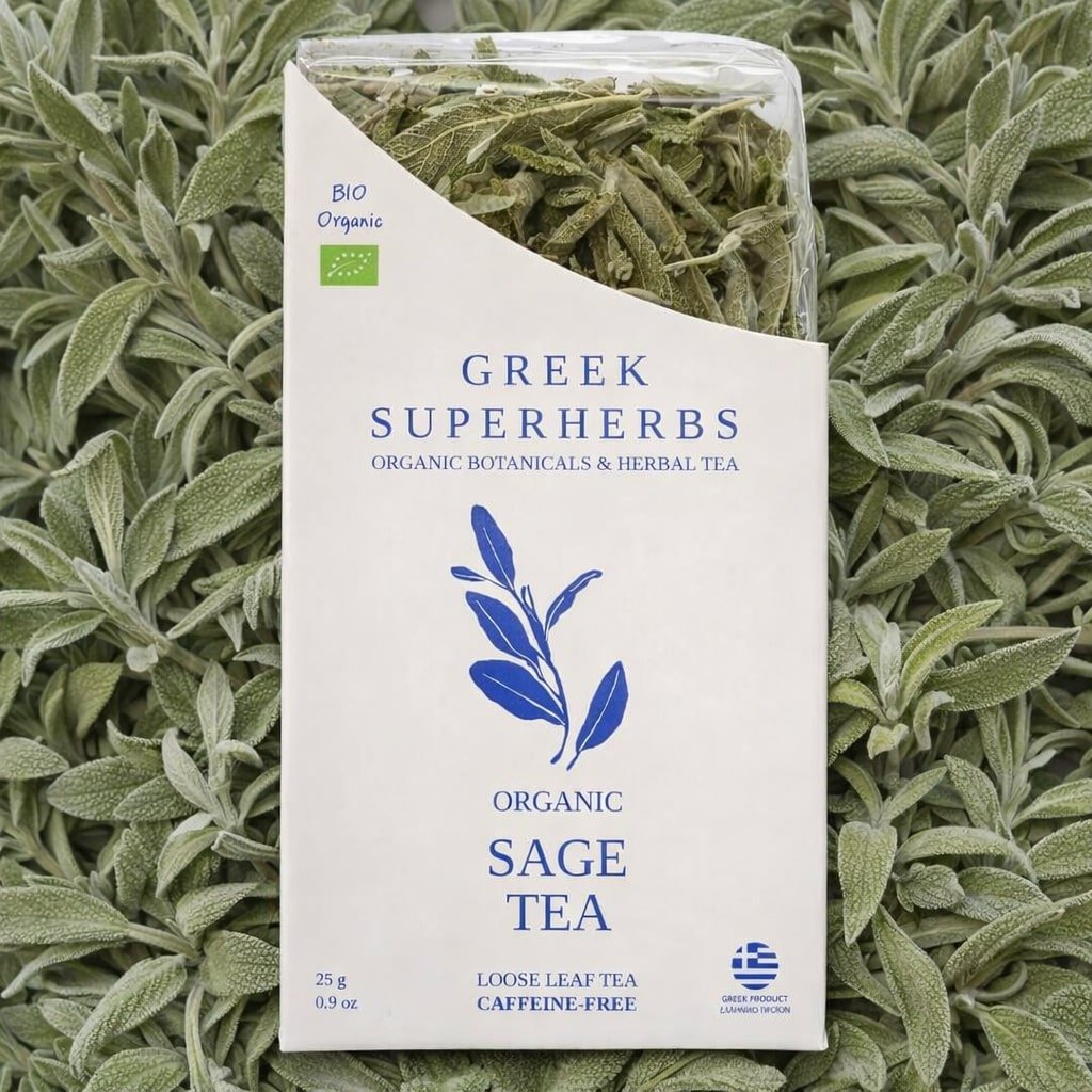 Greek Sage Tea (Ikaria Blue Zone) Herbal Tea