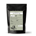 Tea with Tae Gyokuro Loose Leaf Green Tea Pouch (3oz. or 1lbs.) displayed in a pouch, featuring loose leaf green tea from Japan.