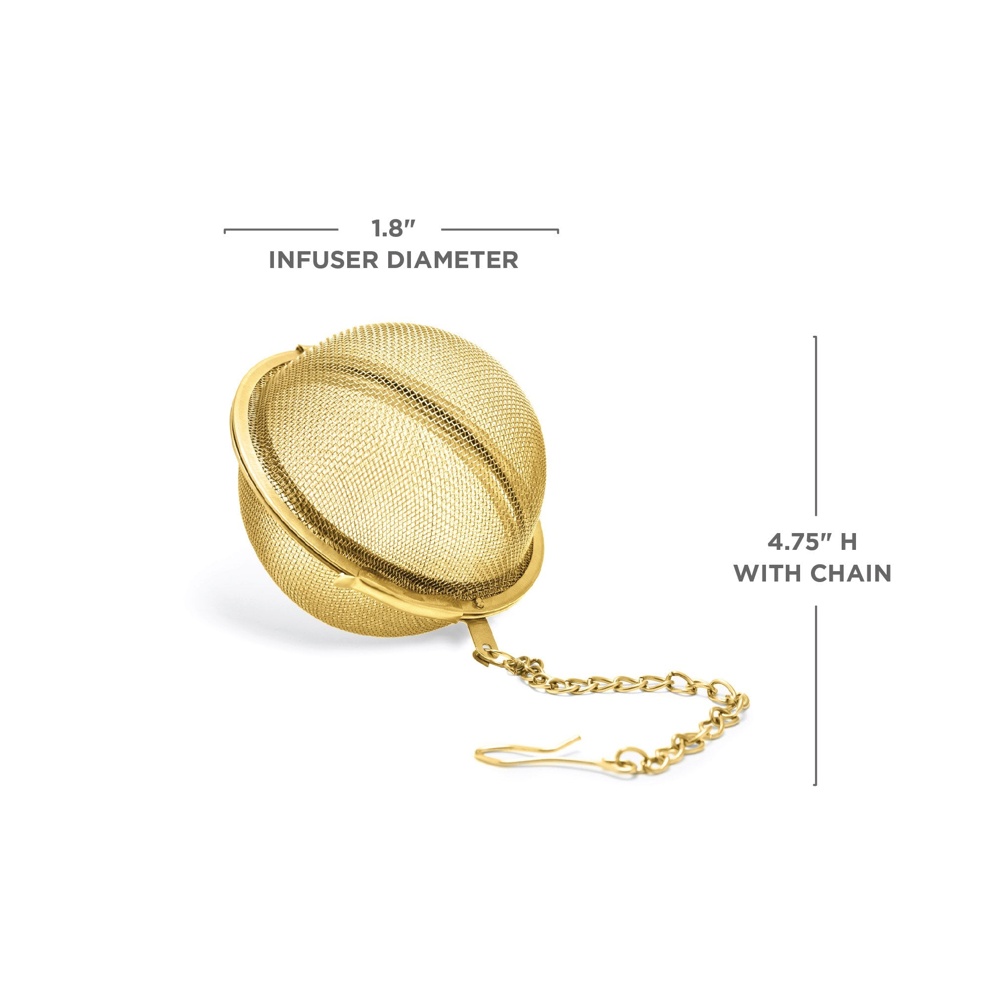 Pinky Up Small Tea Infuser Ball in Gold
