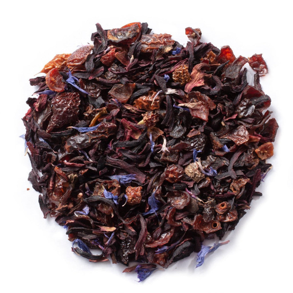 Tea with Tae Hibiscus Rose Mini Tea Tube (5 tea bags) displayed in packaging, featuring hibiscus and rose tea bags.