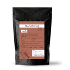 Tea with Tae Honella Pouch, a reusable fabric pouch for tea storage, shown in the image