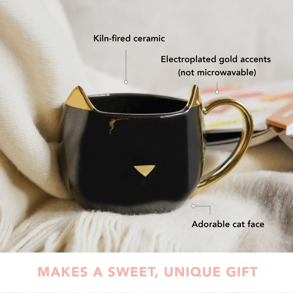 Pinky Up Chloe Black Cat Mug