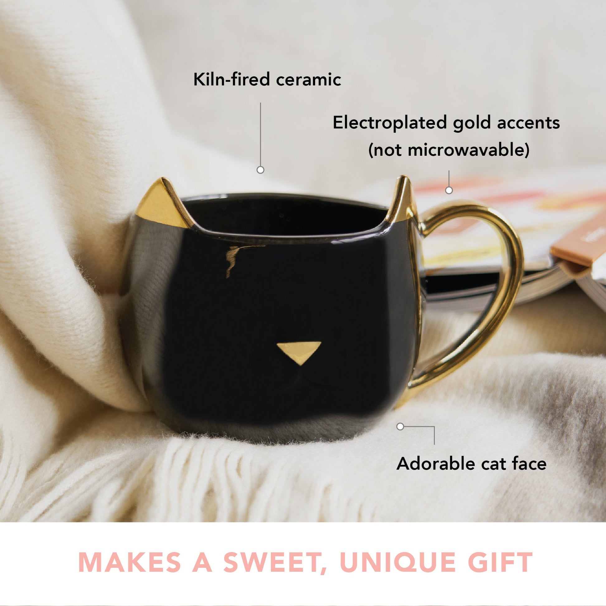 Pinky Up Chloe Black Cat Mug