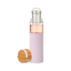 Pinky Up Dana Glass Travel Mug in Lavender showcasing a sleek design ideal for on-the-go beverages