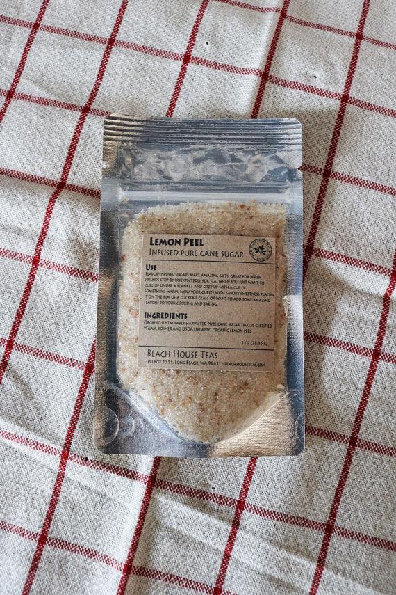 Beach House Lemon Peel infused artisan culinary sugar Tea
