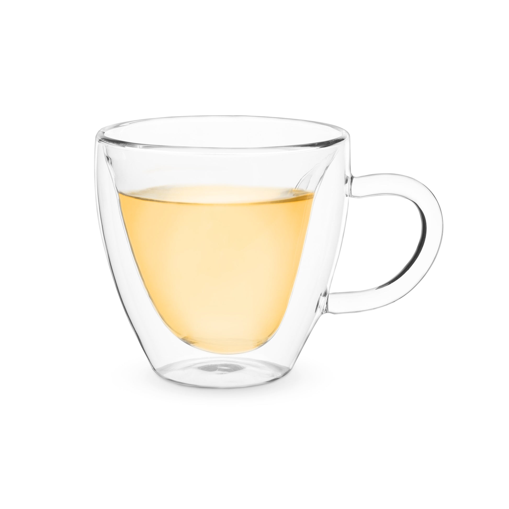 Pinky Up Kendall Heart Double Walled Glass Tea Mug