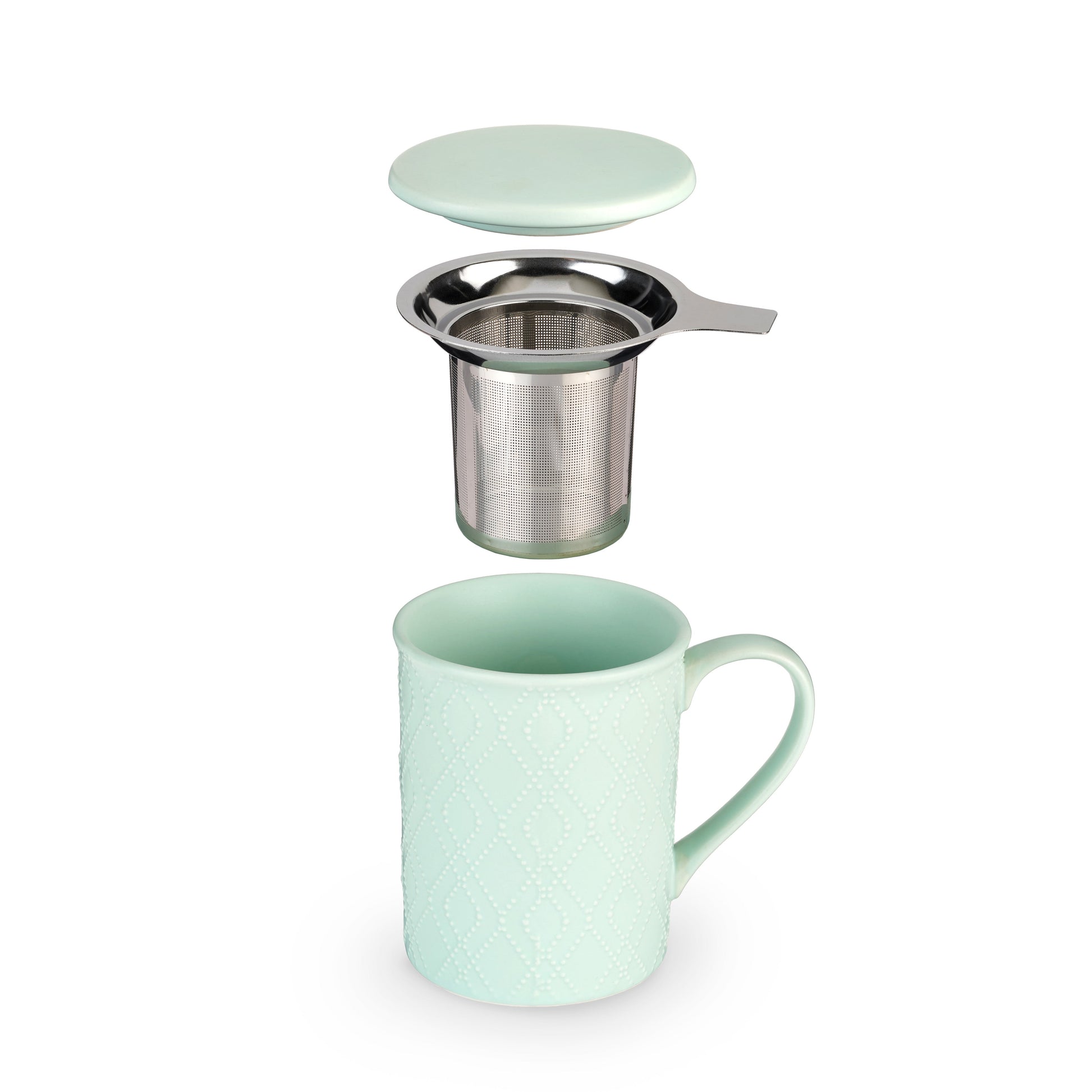 Pinky Up Annette: Souk Mint Ceramic Tea Mug & Infuser