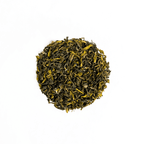 Himalayan Mist (Kanchanjangha Verde) green tea leaves in a loose form, provided by Nepal Tea