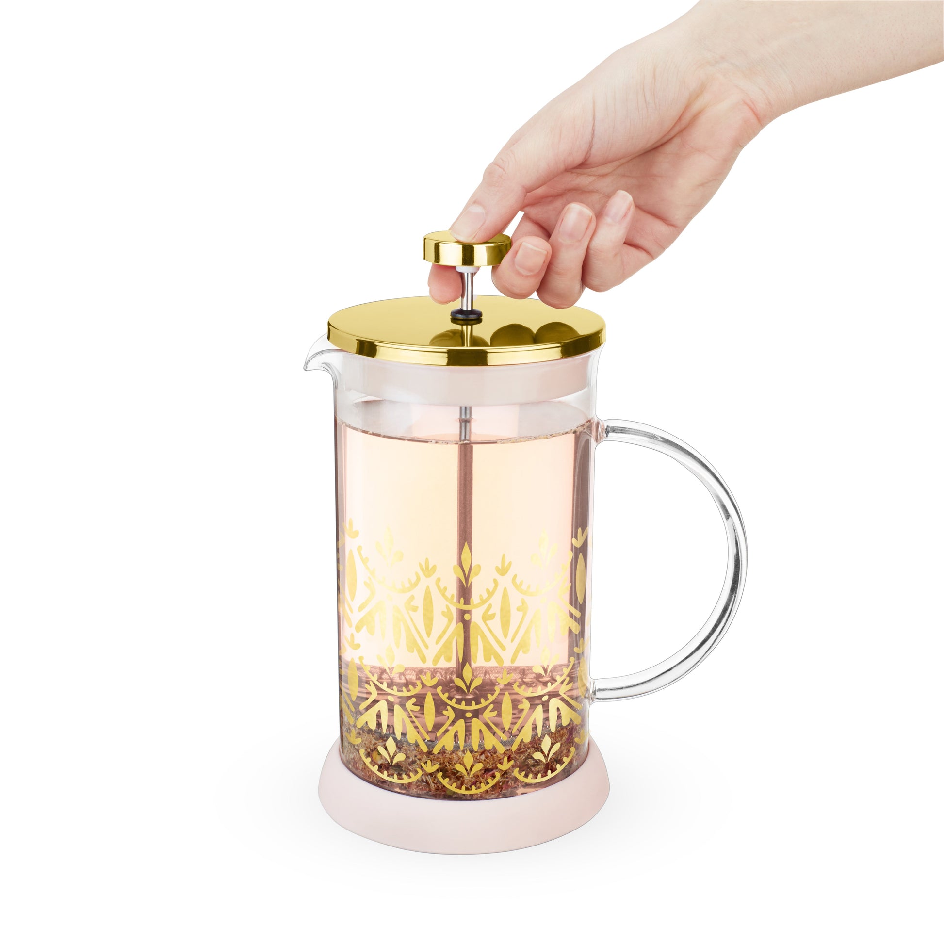 Pinky Up Riley Casablanca Glass Tea Press Pot