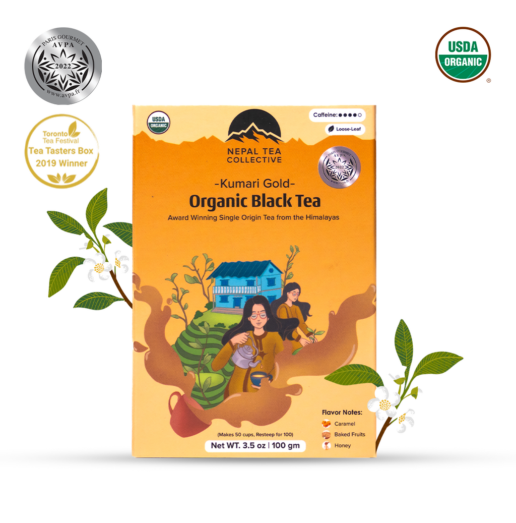 Award-Winning Bundle by Nepal Tea featuring a selection of premium tea products in an assortment display.