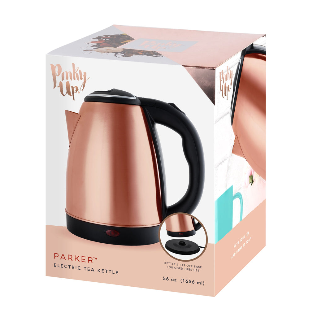 Pinky Up Parker Rose Gold Electric Tea Kettle