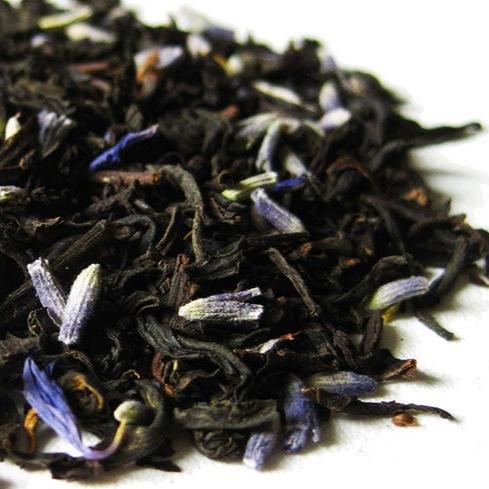 Tea with Tae Lavender Earl Grey Pouch, featuring a pouch of loose leaf lavender earl grey tea