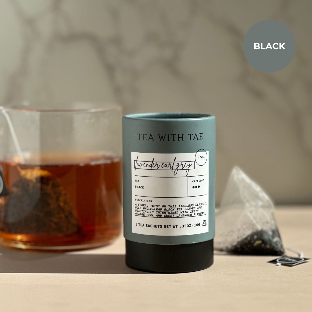 Tea with Tae Lavender Earl Grey Mini Tea Tube (5 tea bags)