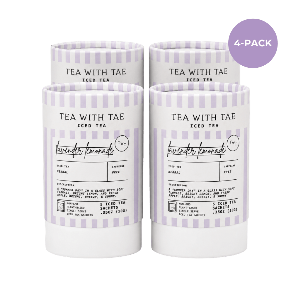 Tea with Tae Lavender Lemonade Iced Mini Tea Tube (5 iced sachets) Herbal Tea