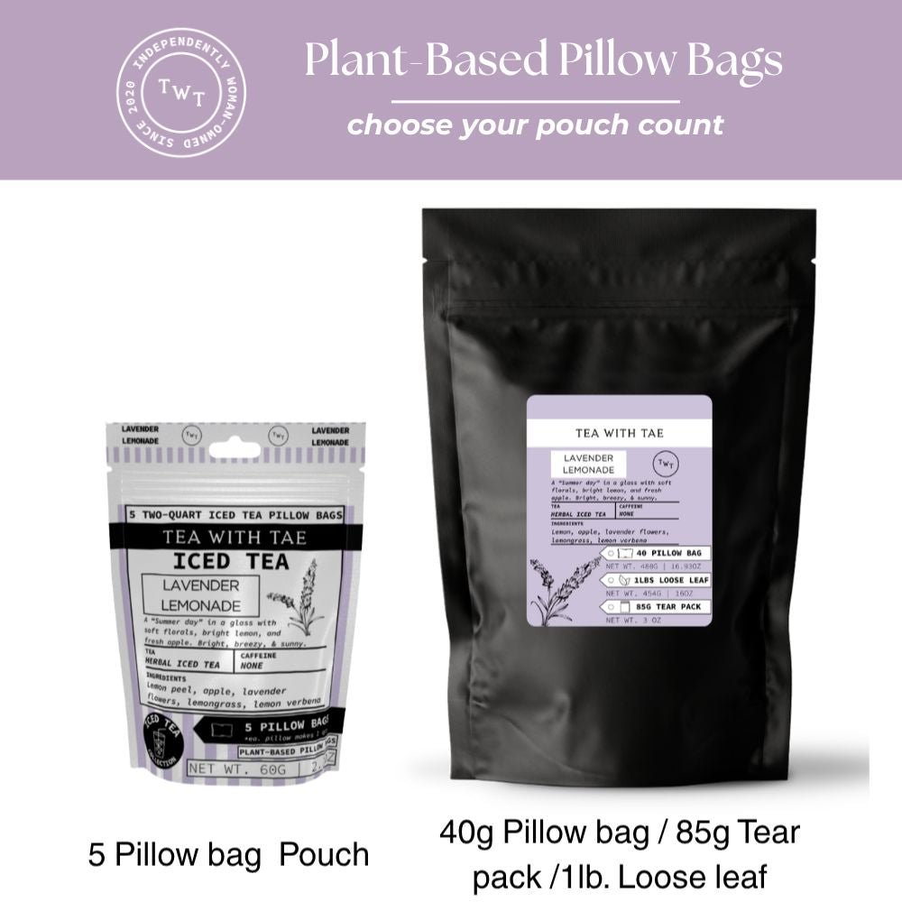 Tea with Tae Lavender Lemonade Iced Tea Pouch Herbal Tea
