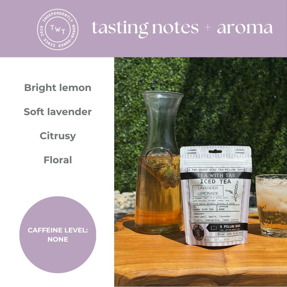 Tea with Tae Lavender Lemonade Iced Tea Pouch Herbal Tea